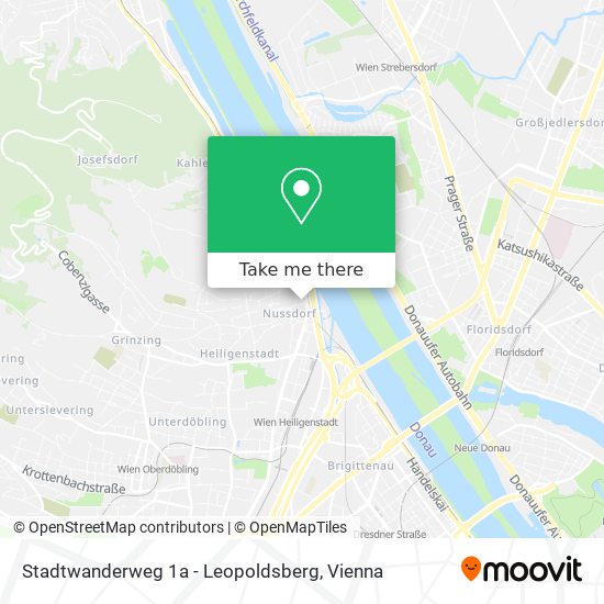 Stadtwanderweg 1a - Leopoldsberg map