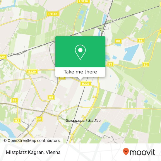 Mistplatz Kagran map