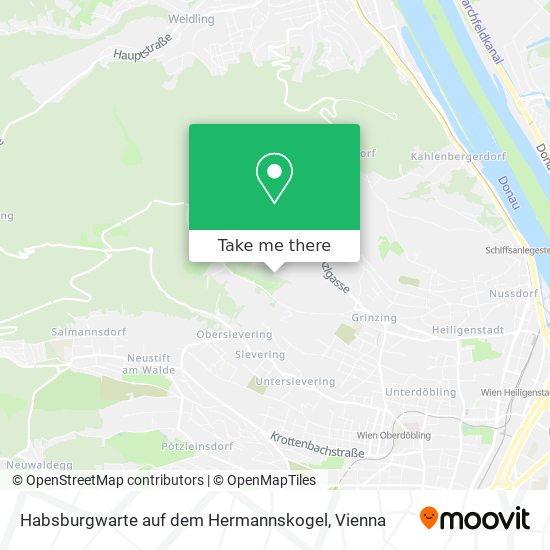 Habsburgwarte auf dem Hermannskogel map