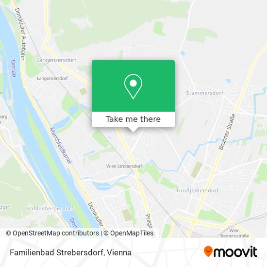 Familienbad Strebersdorf map