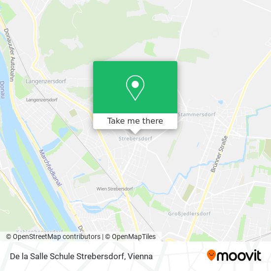 De la Salle Schule Strebersdorf map