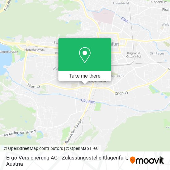 Ergo Versicherung AG - Zulassungsstelle Klagenfurt map