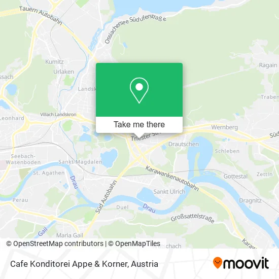 Cafe Konditorei Appe & Korner map