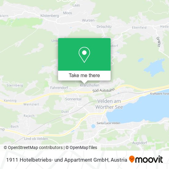 1911 Hotelbetriebs- und Appartment GmbH map