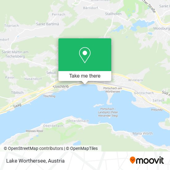 Lake Worthersee map