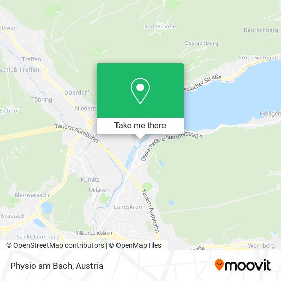 Physio am Bach map