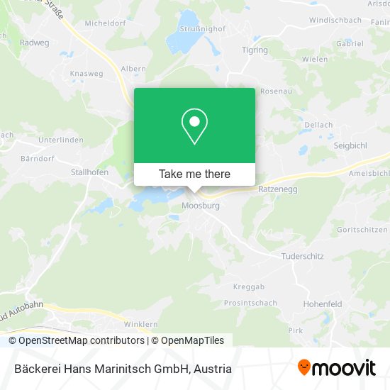 Bäckerei Hans Marinitsch GmbH map