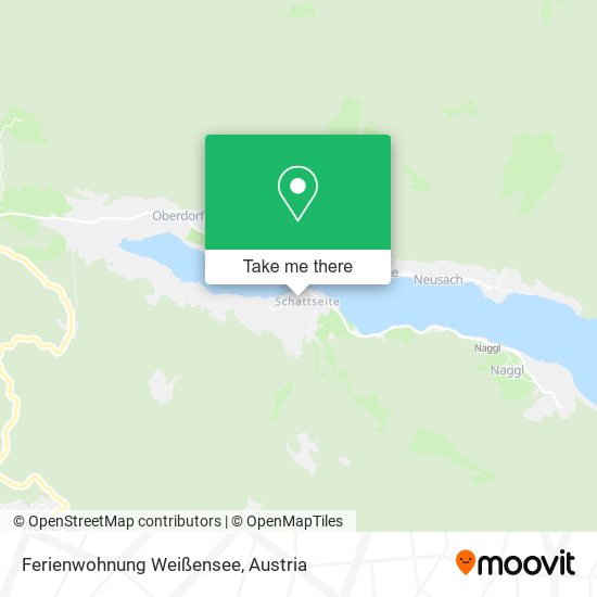 Ferienwohnung Weißensee map