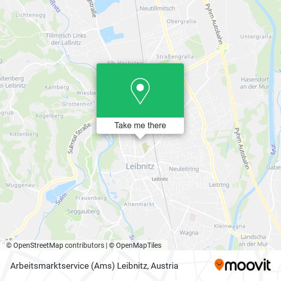 Arbeitsmarktservice (Ams) Leibnitz map