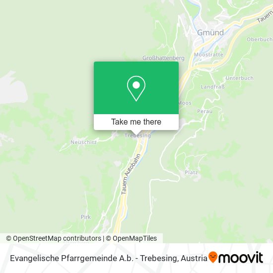 Evangelische Pfarrgemeinde A.b. - Trebesing map