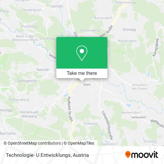 Technologie- U Entwicklungs map