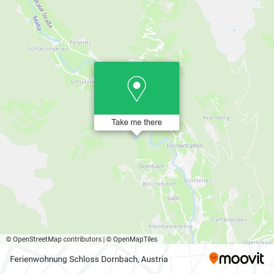 Ferienwohnung Schloss Dornbach map