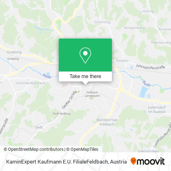 KaminExpert Kaufmann E.U. FilialeFeldbach map