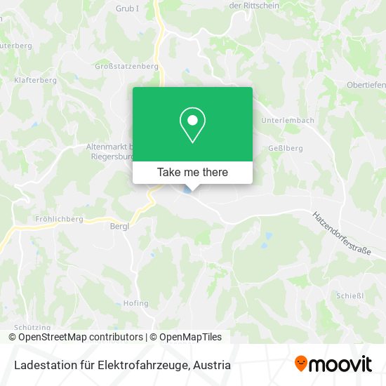 Ladestation für Elektrofahrzeuge map