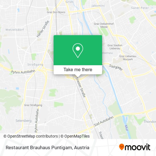 Restaurant Brauhaus Puntigam map