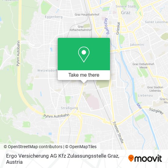 Ergo Versicherung AG Kfz Zulassungsstelle Graz map