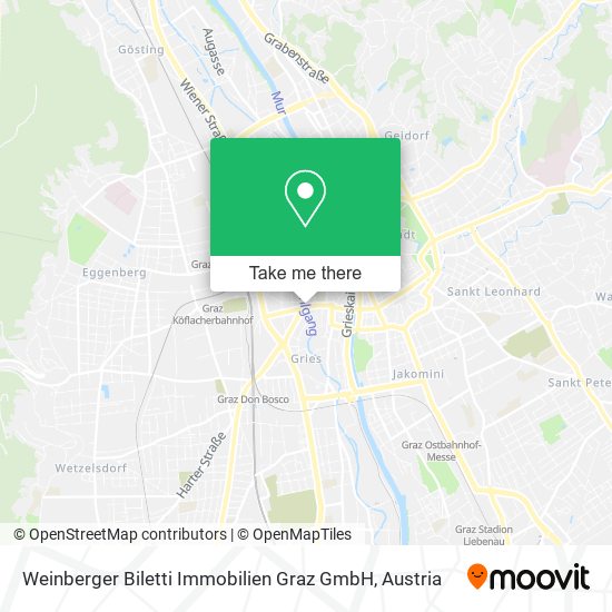 Weinberger Biletti Immobilien Graz GmbH map