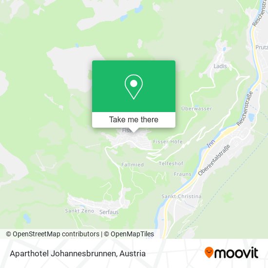 Aparthotel Johannesbrunnen map