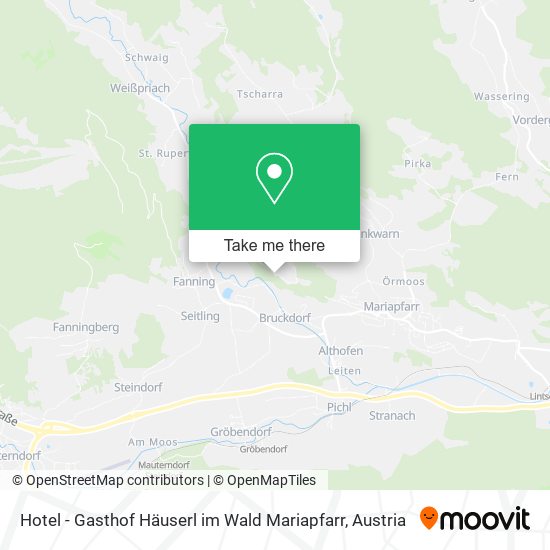 Hotel - Gasthof Häuserl im Wald Mariapfarr map