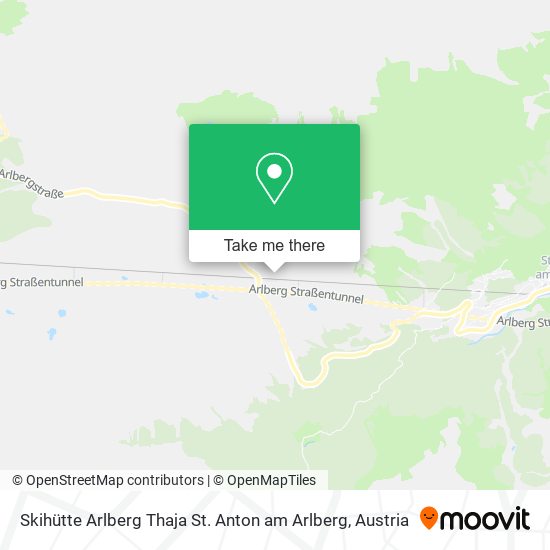 Skihütte Arlberg Thaja St. Anton am Arlberg map