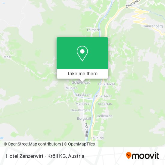 Hotel Zenzerwirt - Kröll KG map
