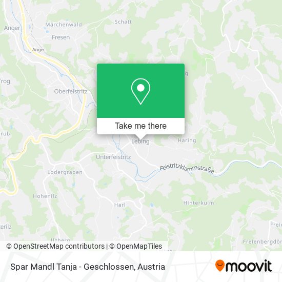 Spar Mandl Tanja - Geschlossen map