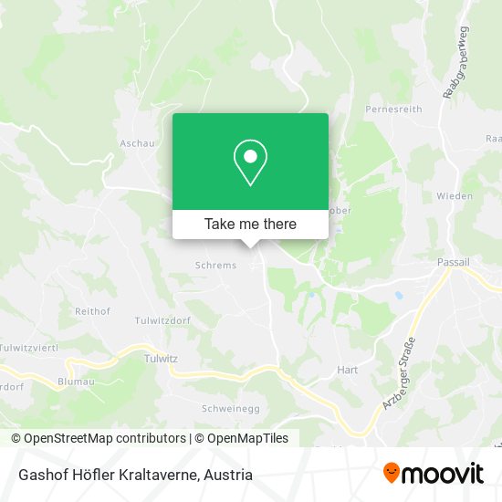 Gashof Höfler Kraltaverne map