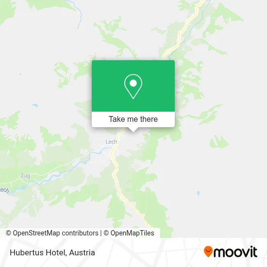 Hotel Hubertus map