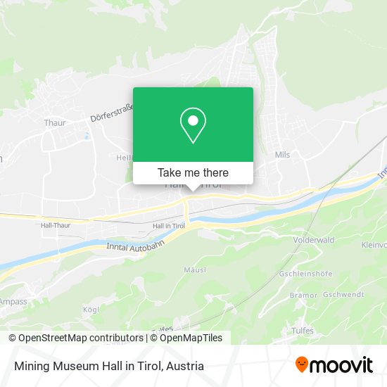 Mining Museum Hall in Tirol map