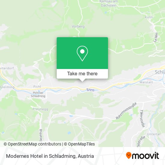 Modernes Hotel in Schladming map