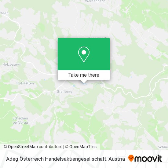 Adeg Österreich Handelsaktiengesellschaft map