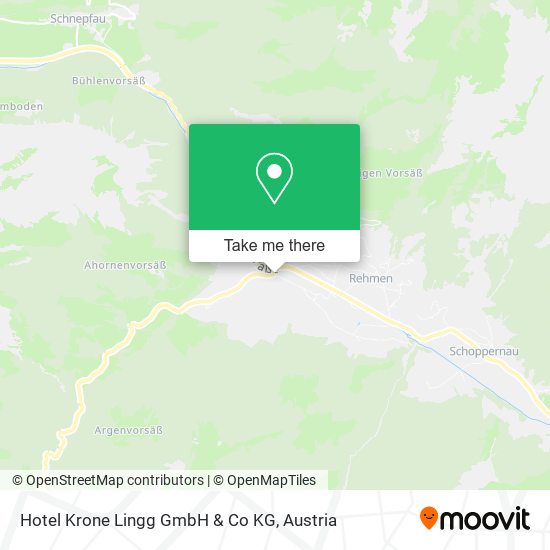 Hotel Krone Lingg GmbH & Co KG map