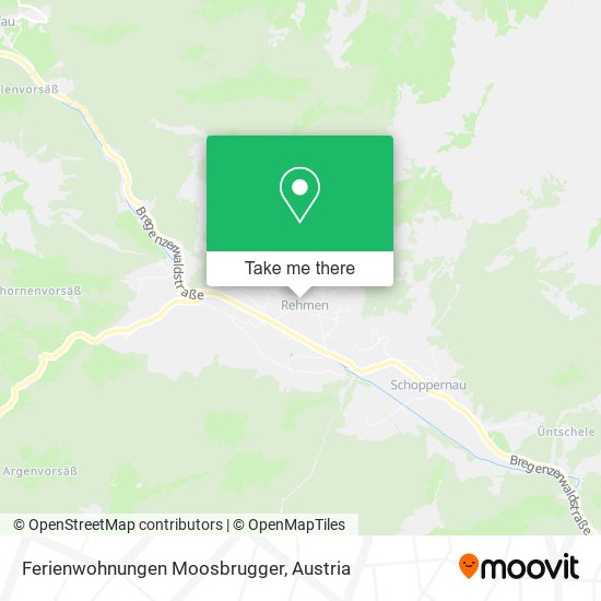 Ferienwohnungen Moosbrugger map