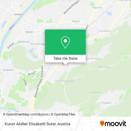 Kunst Atelier Elisabeth Suter map