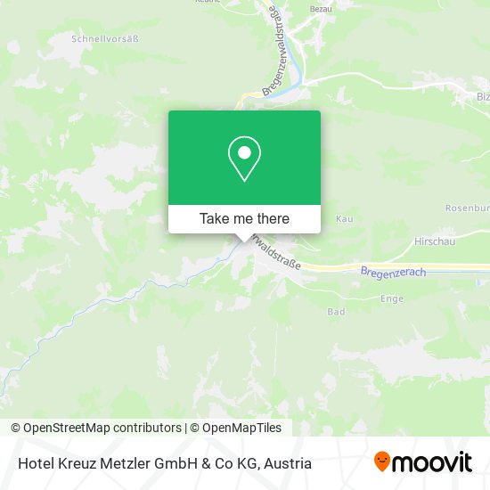 Hotel Kreuz Metzler GmbH & Co KG map