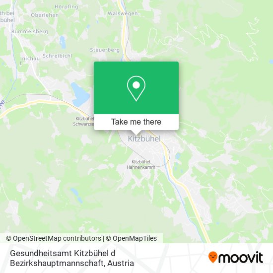 Gesundheitsamt Kitzbühel d Bezirkshauptmannschaft map