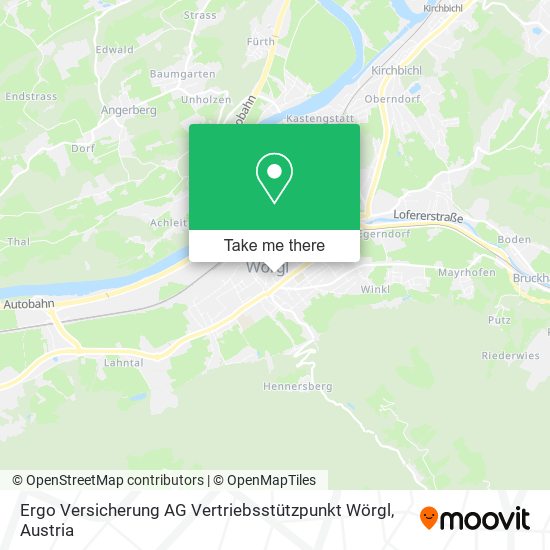 Ergo Versicherung AG Vertriebsstützpunkt Wörgl map