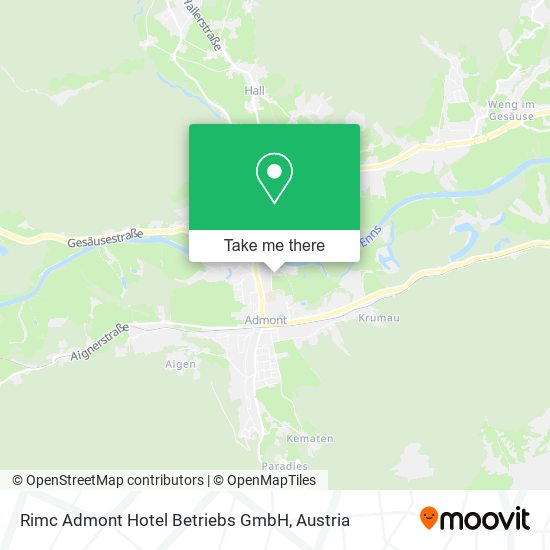 Rimc Admont Hotel Betriebs GmbH map