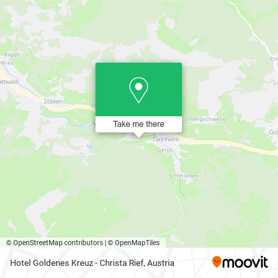 Hotel Goldenes Kreuz - Christa Rief map