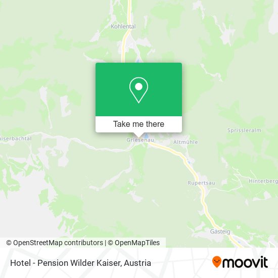 Hotel - Pension Wilder Kaiser map