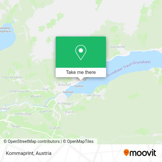 Kommaprint map