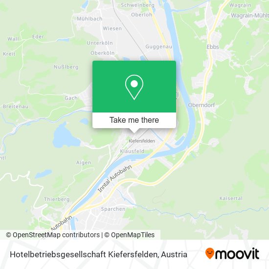 Hotelbetriebsgesellschaft Kiefersfelden map