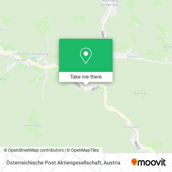Österreichische Post Aktiengesellschaft map