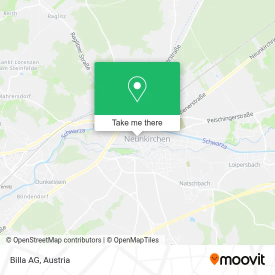 Billa Aktiengesellschaft map