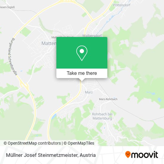 Müllner Josef Steinmetzmeister map