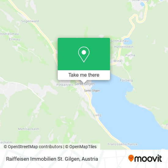 Raiffeisen Immobilien St. Gilgen map