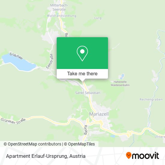 Apartment Erlauf-Ursprung map