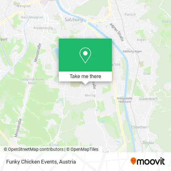Funky Chicken Events map