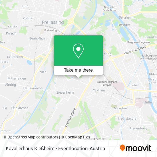 Kavalierhaus Kleßheim - Eventlocation map