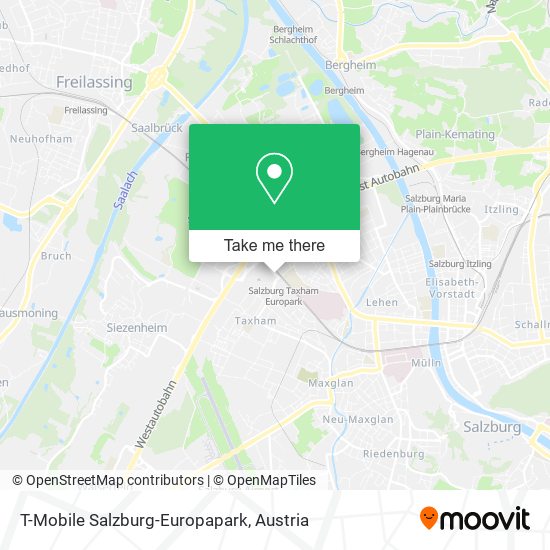 T-Mobile Salzburg-Europapark map